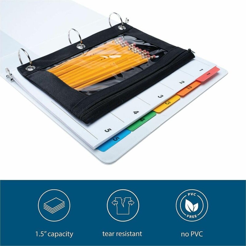 Business Source 1 1/2" Round-ring View Binder - Image 2